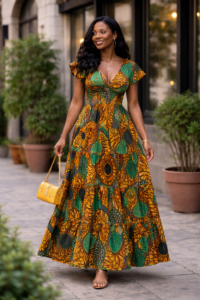 Ankara Maxi Dress Style