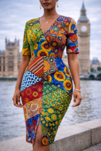 Patchwork Ankara Dress