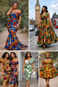 Different african print dresses for women